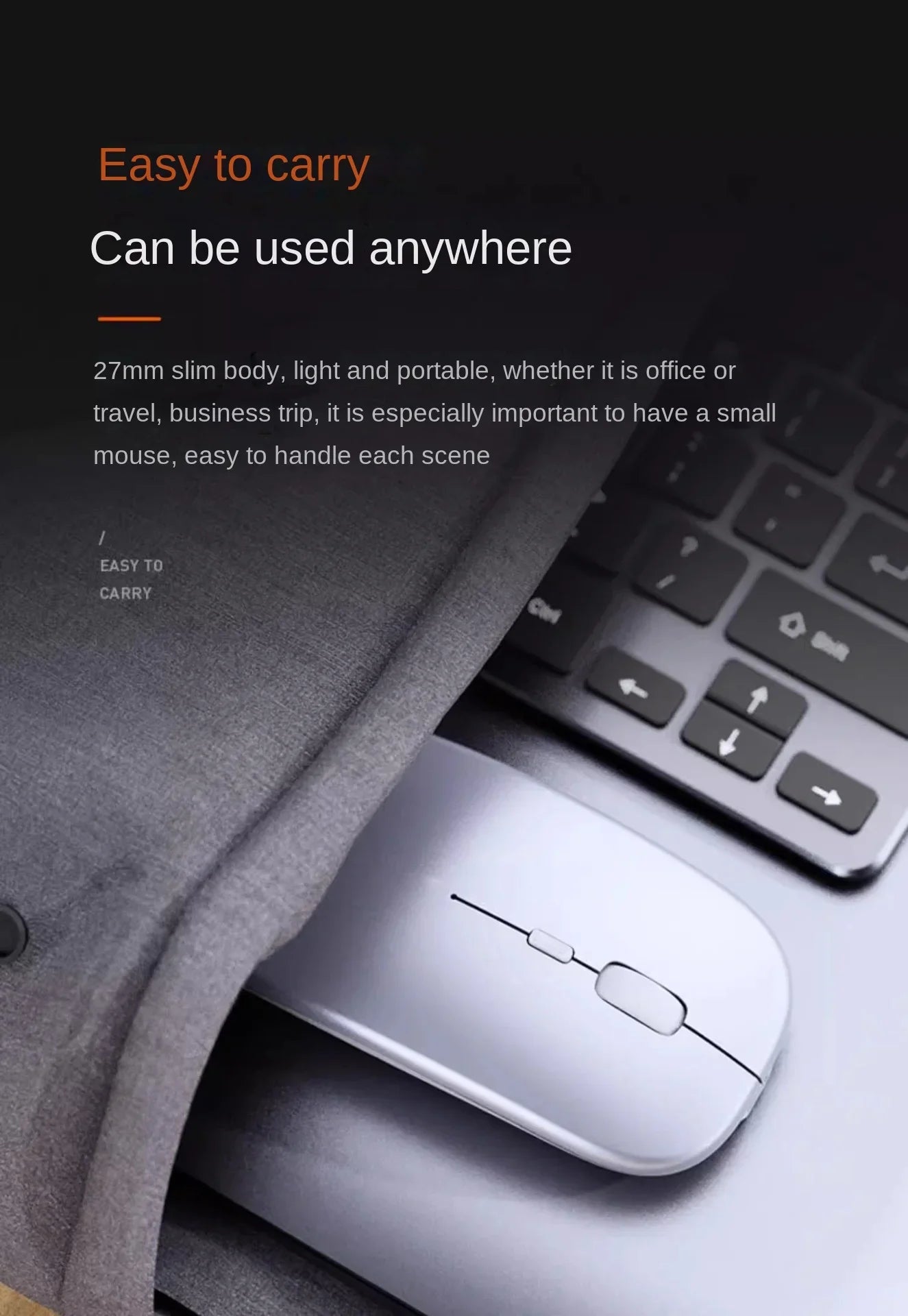 Bluetooth Wireless Mouse with Rechargeable Battery – Universal Dual-Hand Use