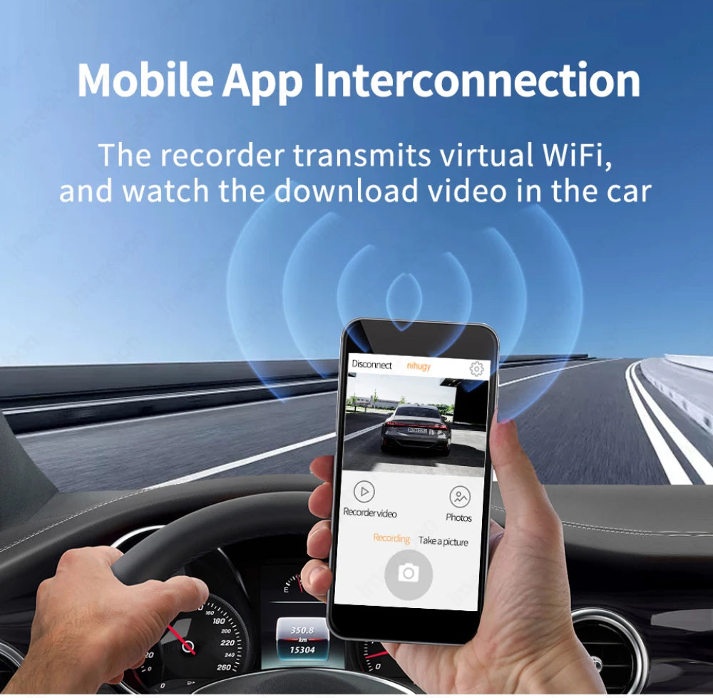 11.26” 4K Rearview Mirror DVR | CarPlay, Android Auto, GPS Ready