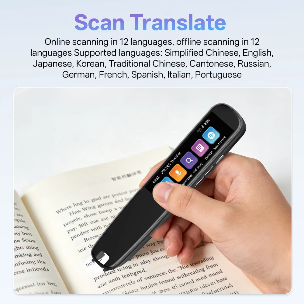 MSAI S7 Portable AI Translator – Text Scan, Voice Translation & Language Learning Tool