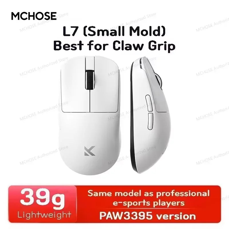 L7 Ultra Wireless Gaming Mouse – PAW3950, 8K Polling, Ultra-Lightweight