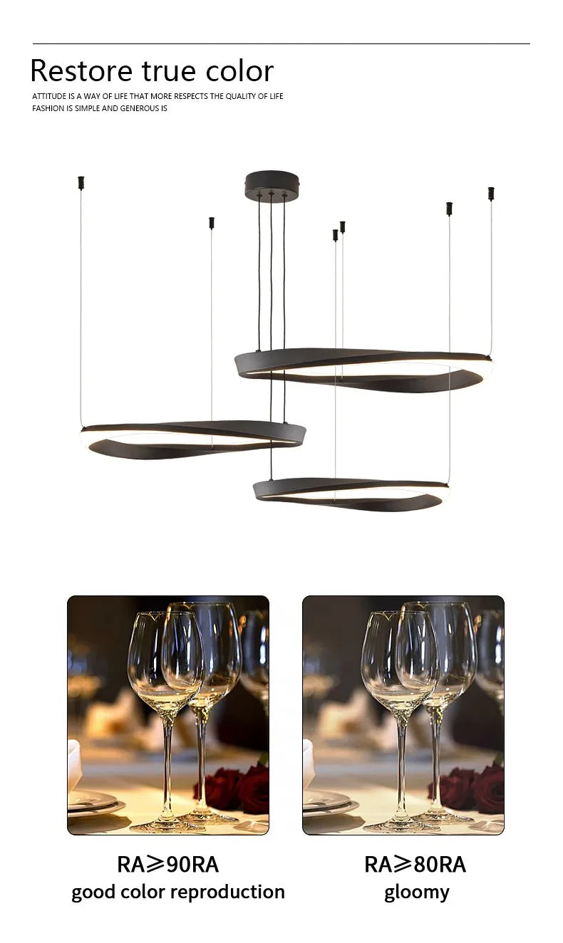 FLDY Modern LED Hanging Light | Round Pendant, Warm / Neutral / Cool White