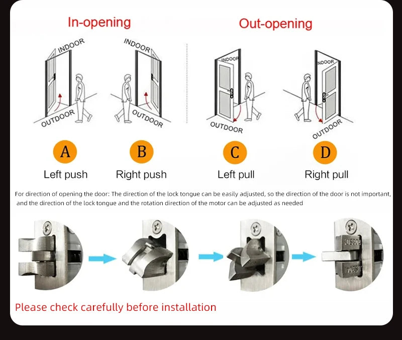 Wishome W-F9 Smart Face Recognition Door Lock with Camera & HD Screen – WiFi Fingerprint Lock