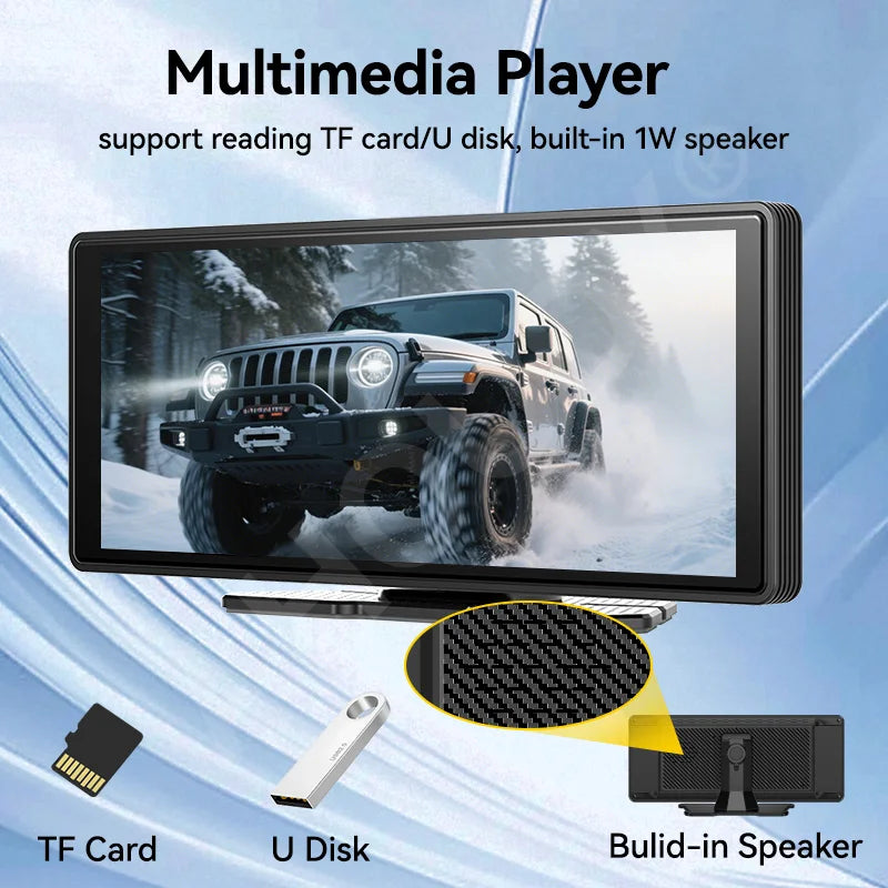 Venbes 10.26” Portable Wireless CarPlay & Android Auto Screen – Universal Fit