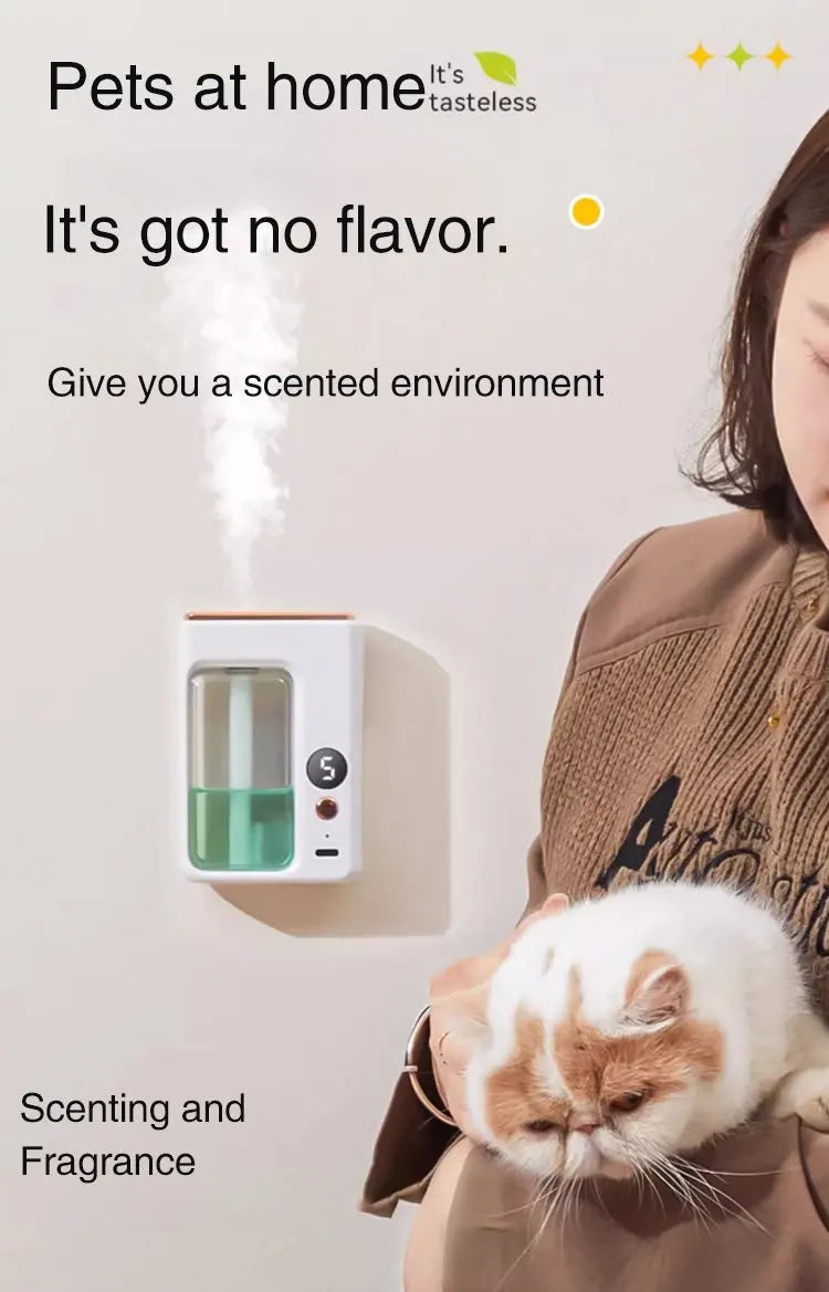 ZAOXI Smart Aromatherapy Diffuser – USB-C Rechargeable, Ultra-Quiet, Wall or Desk Mount