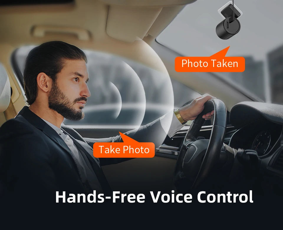 KAWA MINI 3 2K Dash Cam – Hidden WiFi Car DVR with Voice Control & 24H Parking Mode