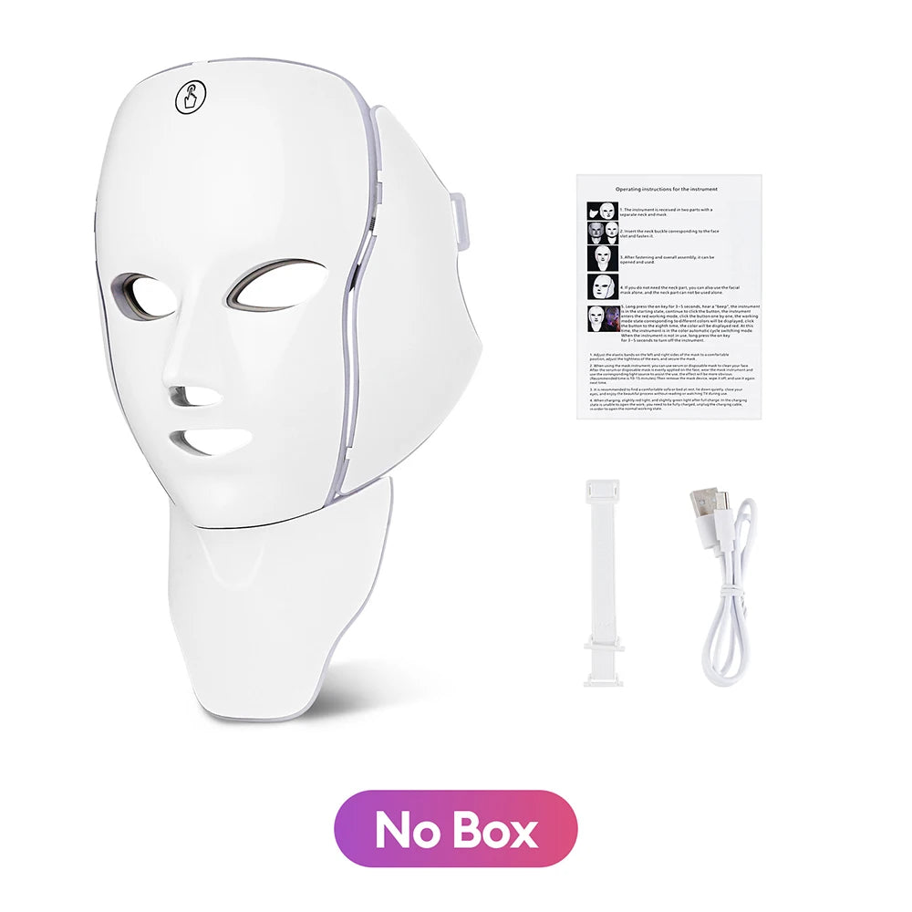 Foreverlily LED Facial & Neck Mask Set – Lightweight Home Skin Rejuvenation