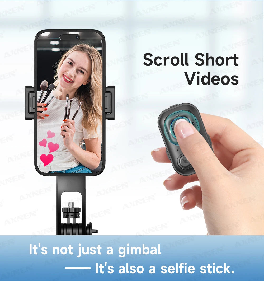 AI Face Tracking Selfie Stick Tripod – 1.63m Smart Quadrapod