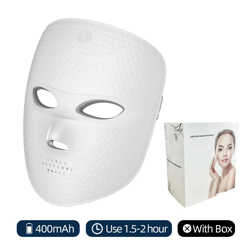 Foreverlily LED Face Mask 7 Colors – USB Rechargeable Anti-Wrinkle Beauty Device