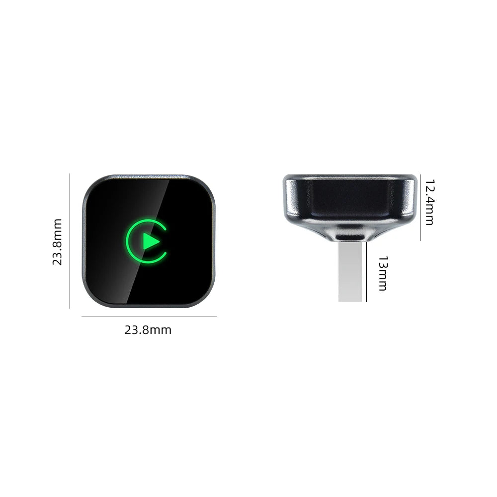 EKIY Wireless CarPlay & Android Auto Adapter – 2-in-1 Wired-to-Wireless USB Smart Dongle with OTA Updates