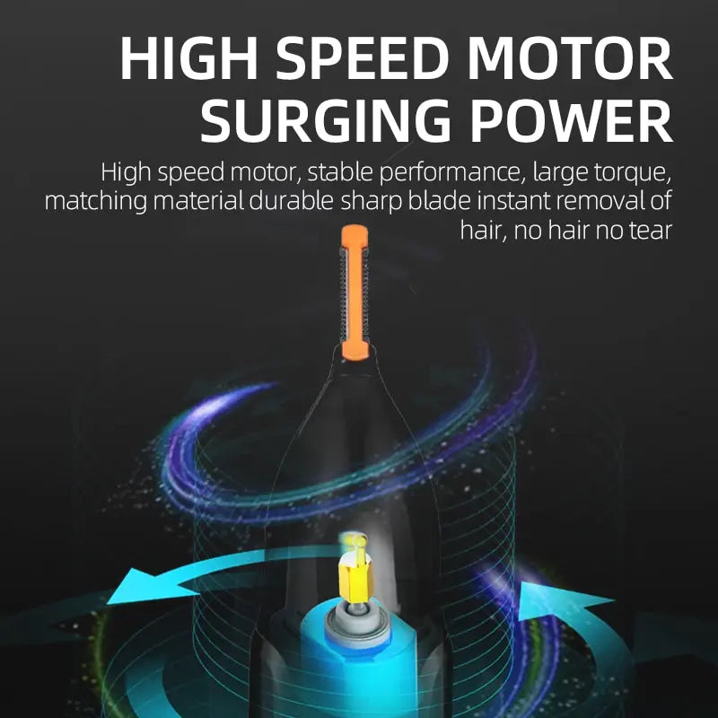 Kemei KM-312 Nose, Beard & Eyebrow Trimmer – Compact Rechargeable Groomer