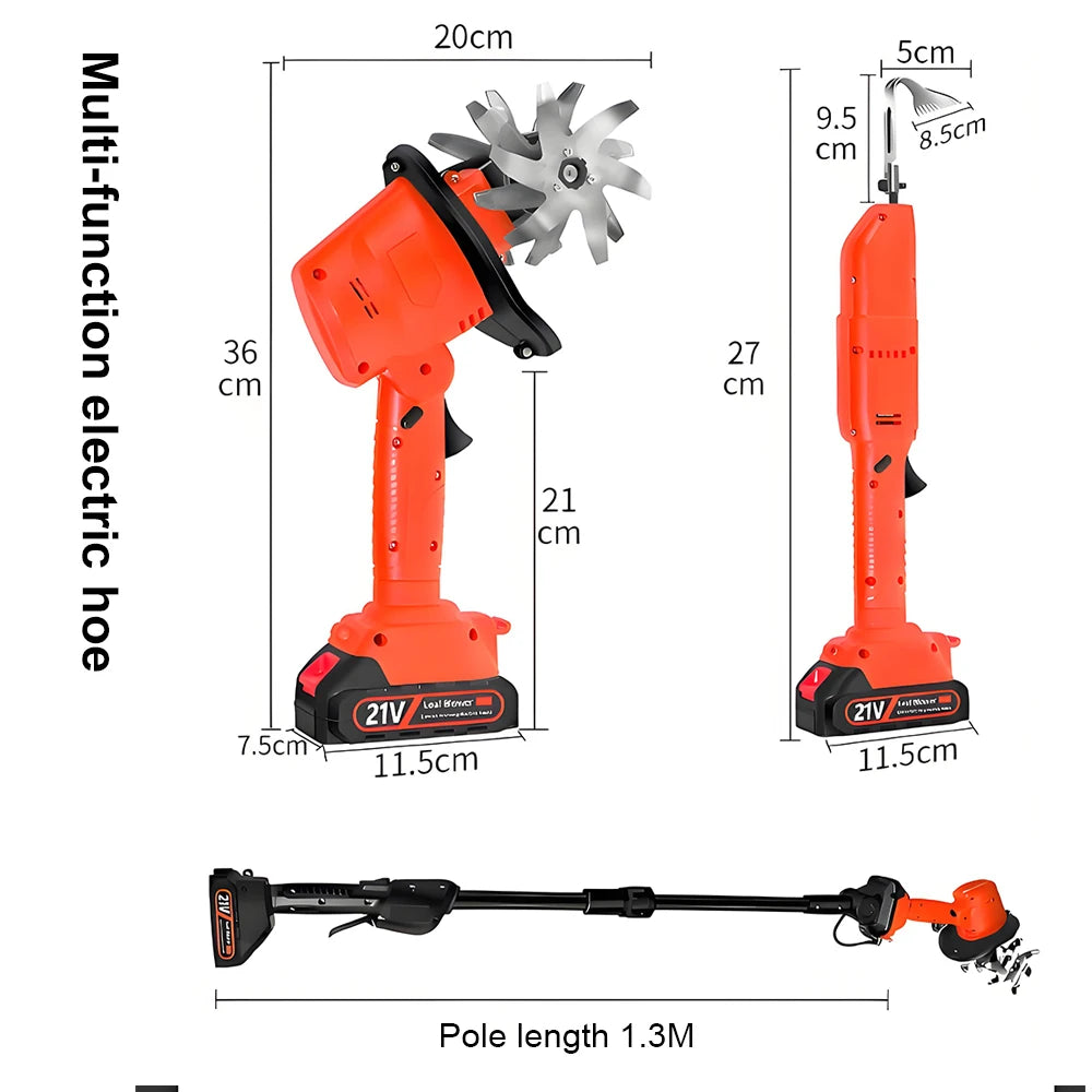 Electric Garden Tool Cordless Cultivator 21V or 24V Battery Random Supply Garden Equipment