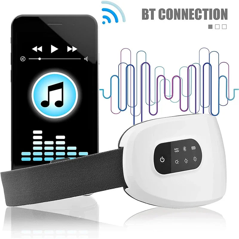 KEMOKO Heated Eye Care Massager – Airbag Vibration, Music & Timer