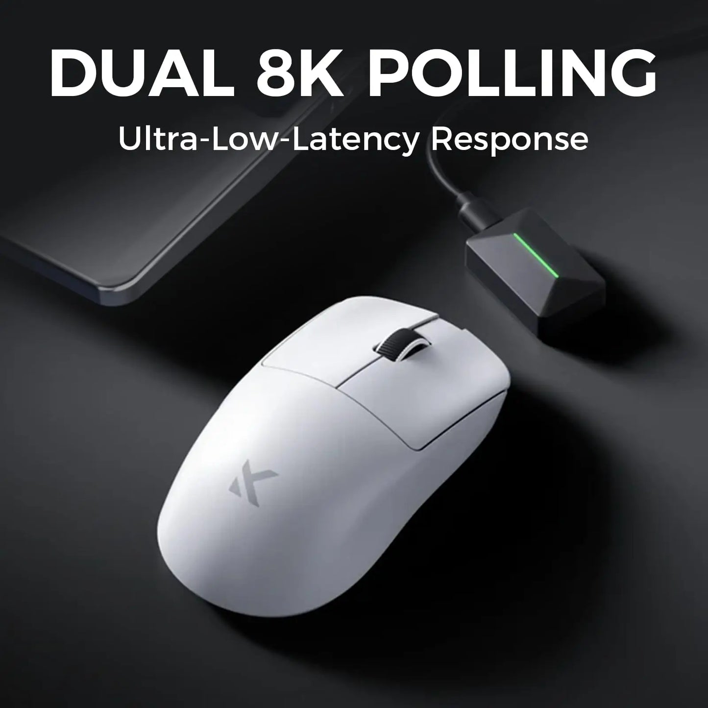 L7 Series Wireless Mouse – PAW3395 Sensor, 8K Receiver, Ultra-Lightweight