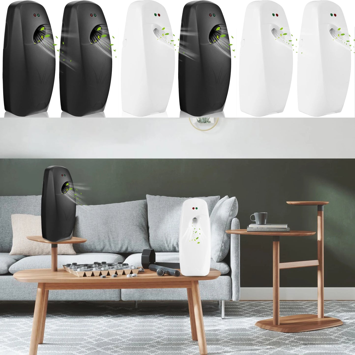 i Cafilas Automatic Air Freshener Spray Dispenser – 5/15/30 Min Timer, Battery Powered