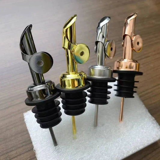 304 Stainless Steel Olive Oil Pourer Stopper – Auto Open Wine Vinegar Bottle Spout