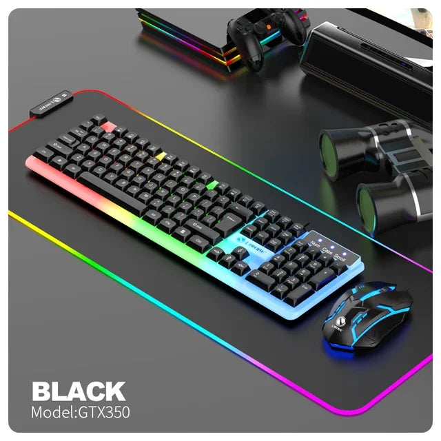 Full-Size 104 Keys Wired Keyboard – Splash-Proof USB Keyboard for PC & Office