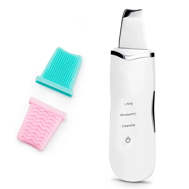 MERALL Ultrasonic Skin Scrubber – EMS Ion Deep Pore Facial Cleaner
