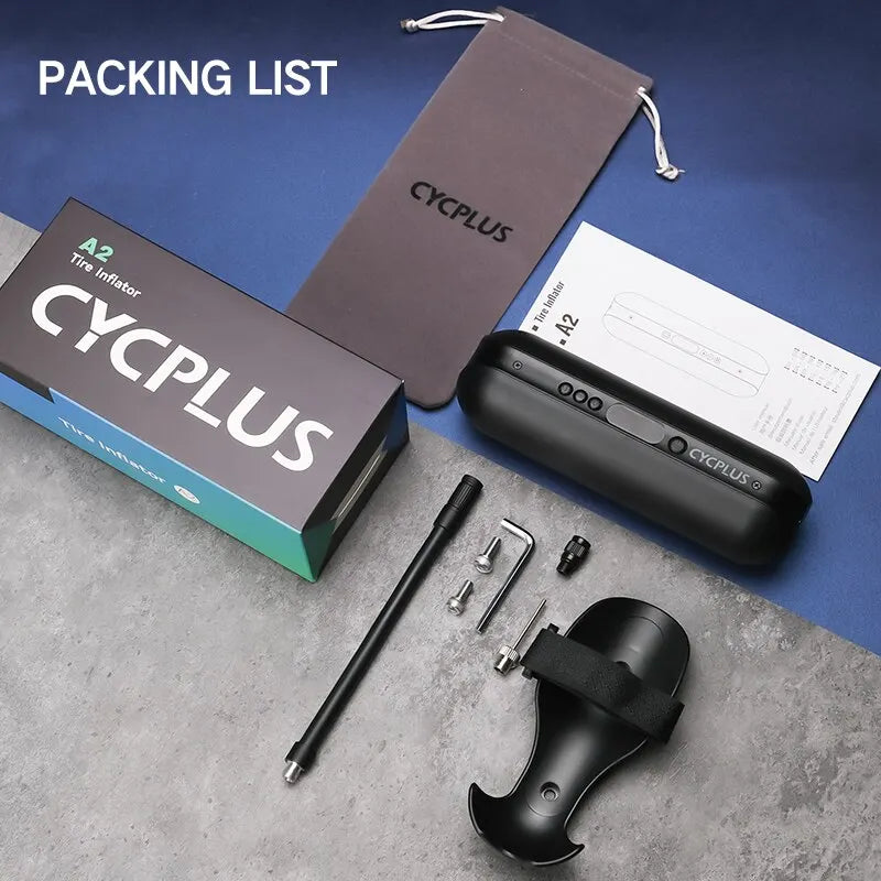 CYCPLUS Portable Air Pump 150PSI Smart Electric Inflator for Car, Bike, Motorcycle & Ball with Type-C Charging