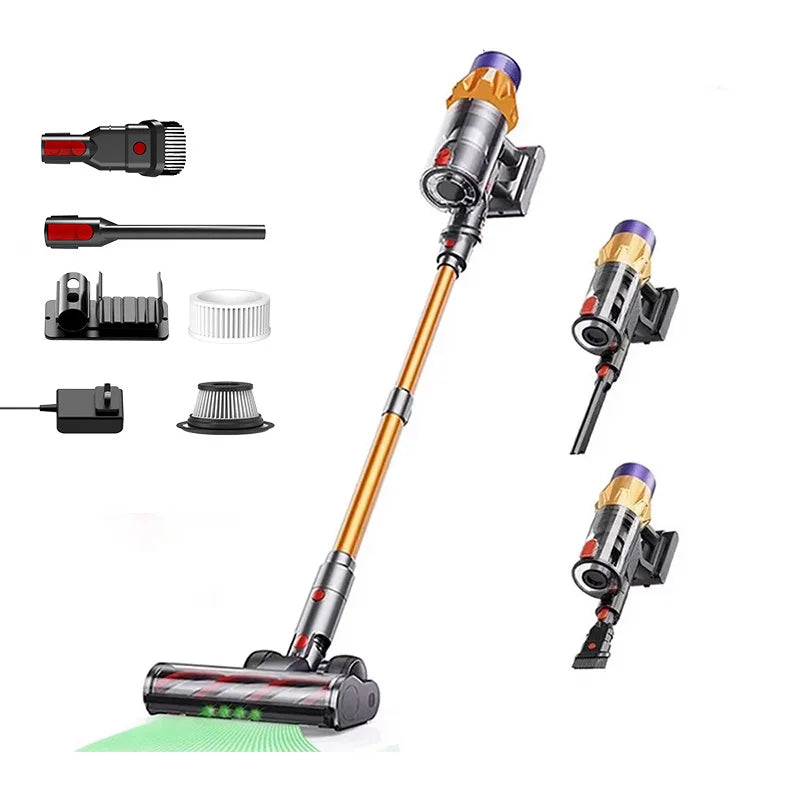 MPQU 550W Cordless Stick Vacuum Cleaner – 40-Min Runtime, HEPA Filter, Turbo Brush