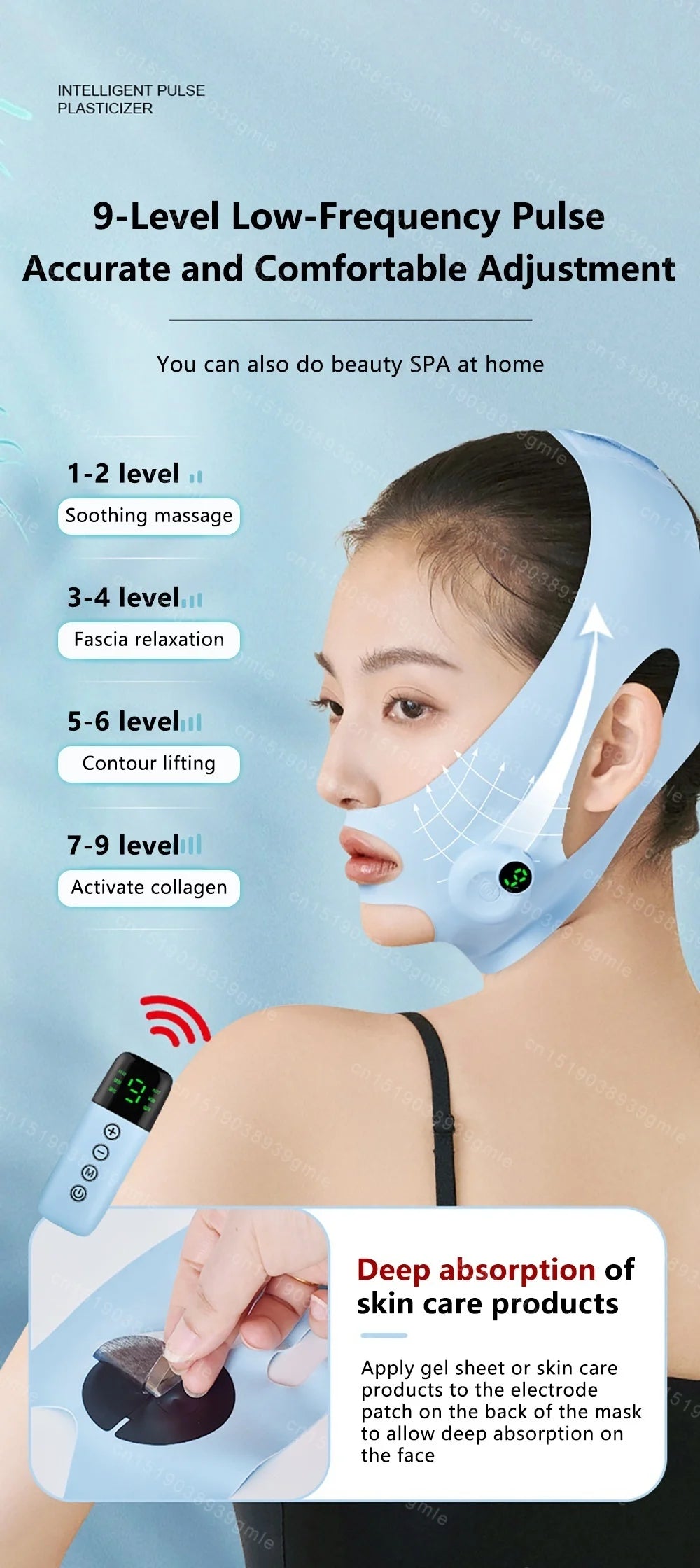 Voguish Facial Lifting Device – Rechargeable Skin Tightening Massager