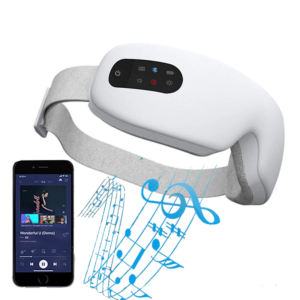 Electric Eye Massager – 4-Level Heat, Music & Sleep Relaxation
