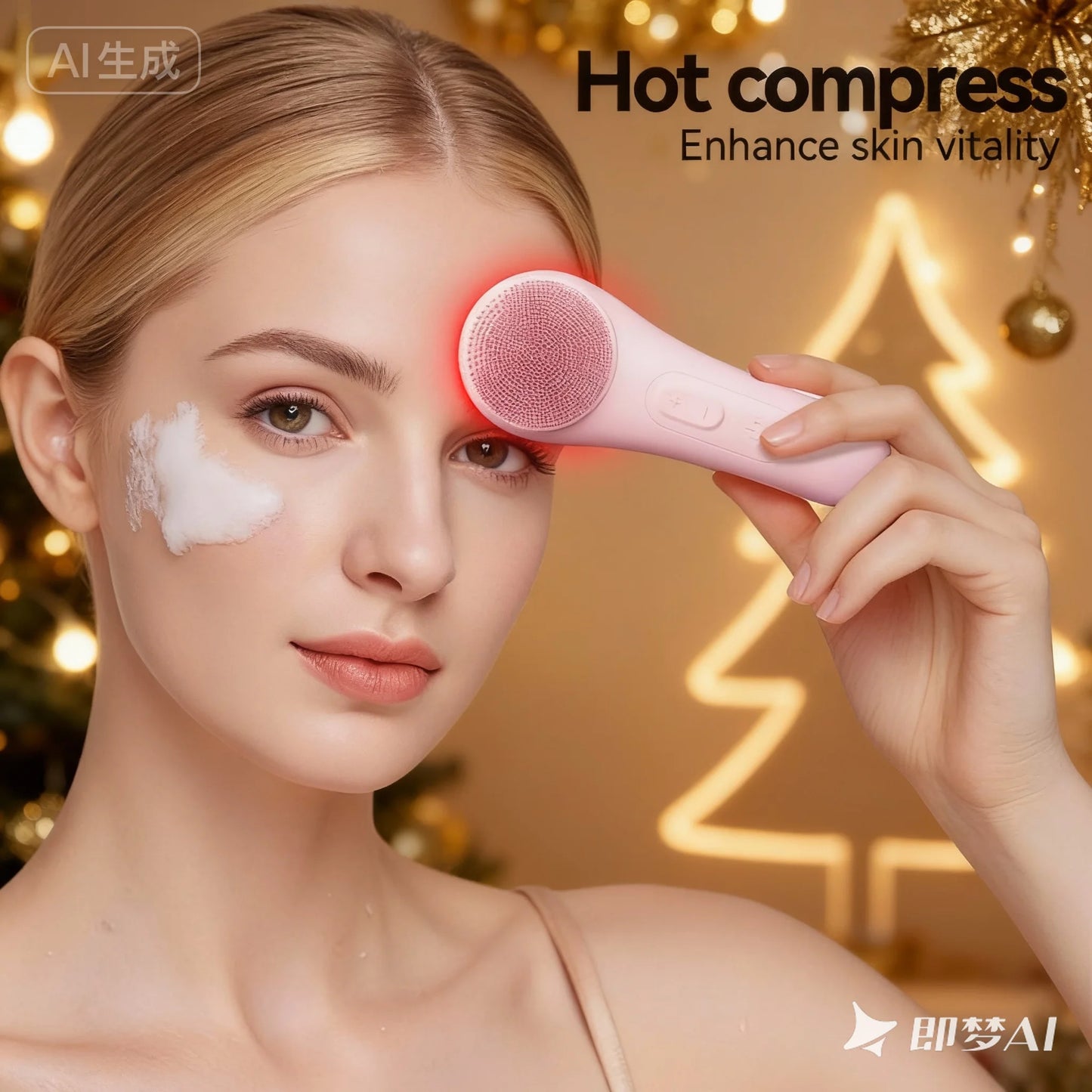 Portable Electric Face Scrubber – Silicone Exfoliating Facial Brush USB Rechargeable