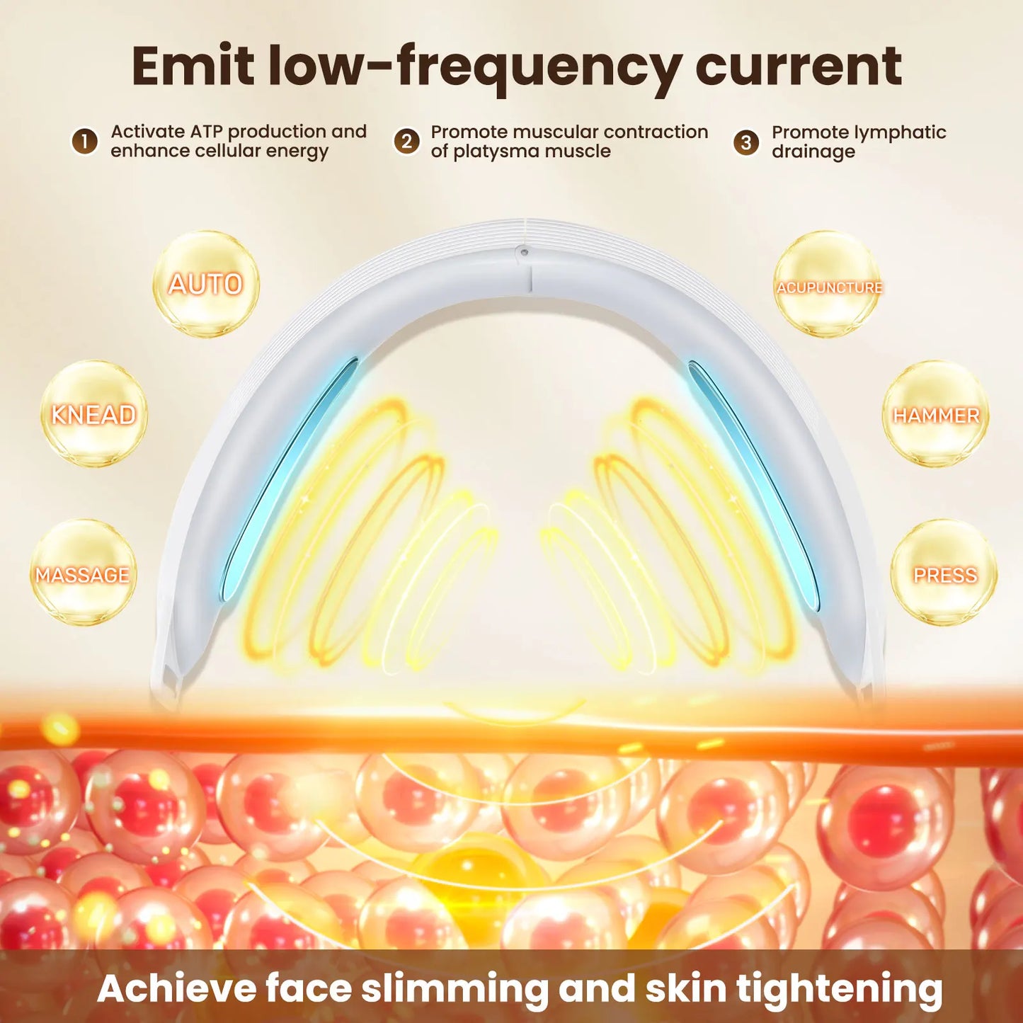 Hailicare Facial Lifting Instrument – EMS Vibration V-Face Slimming Belt