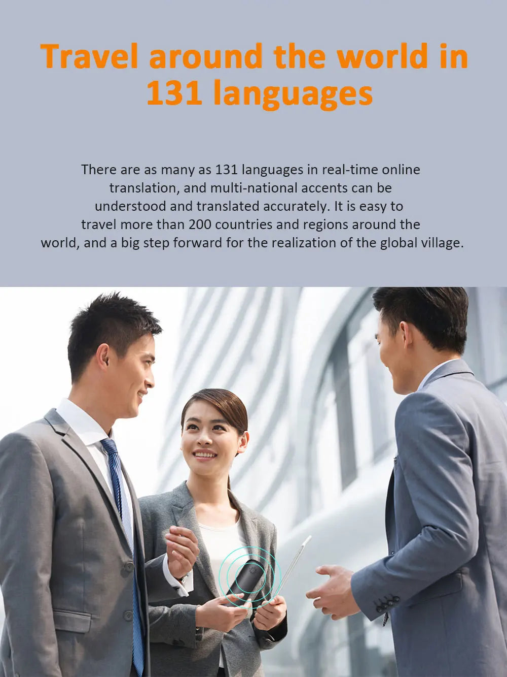 ESTG S6 Pro Portable AI Translator – Real-Time Voice Translation with Display Screen