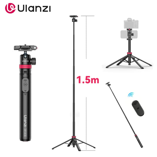 MT-44 B Auto-Deploy Tripod Pole – 1.5m with Bluetooth Remote