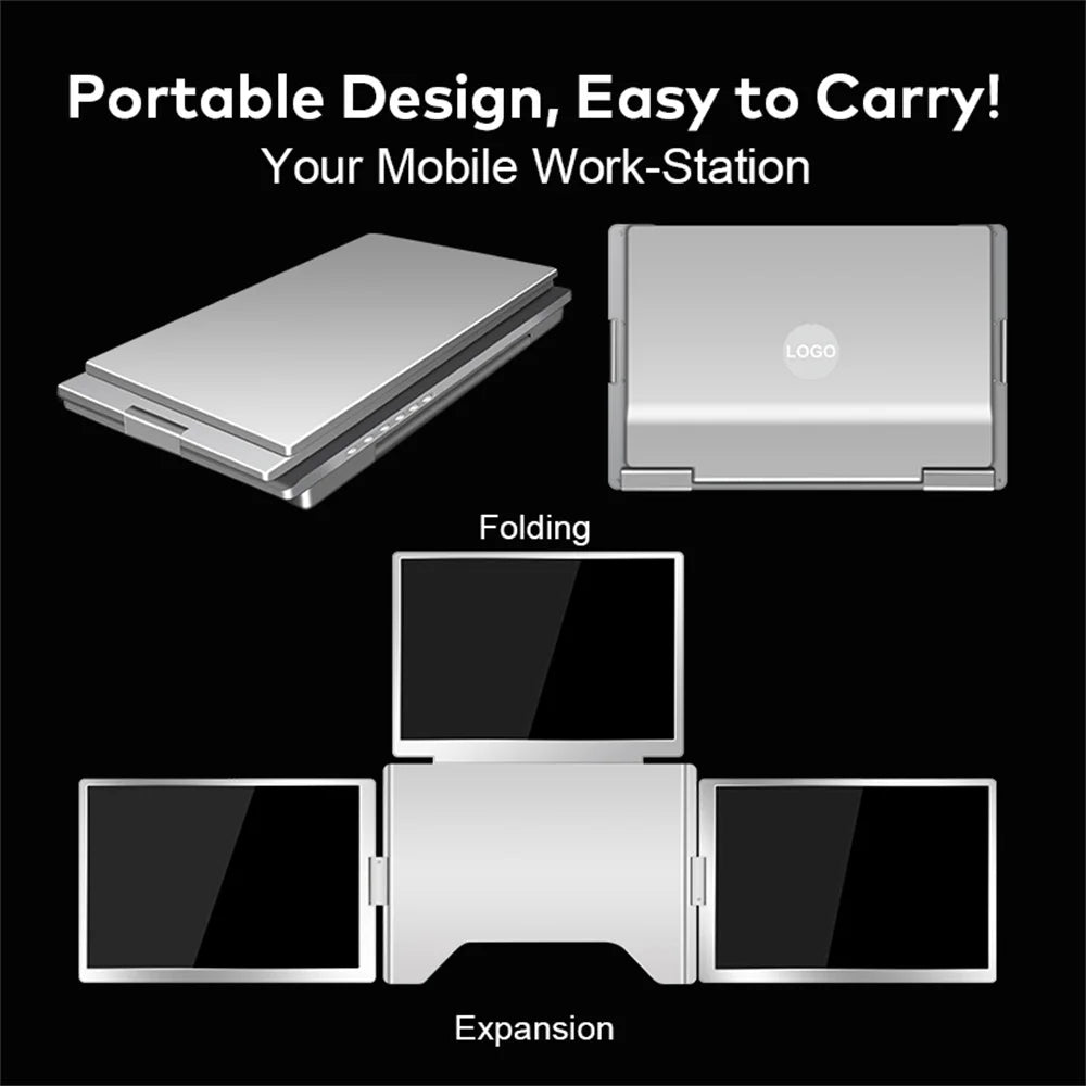 Rospider 16″ Portable Monitor – 1920×1200 IPS, 16:10, USB-C Swivel Display