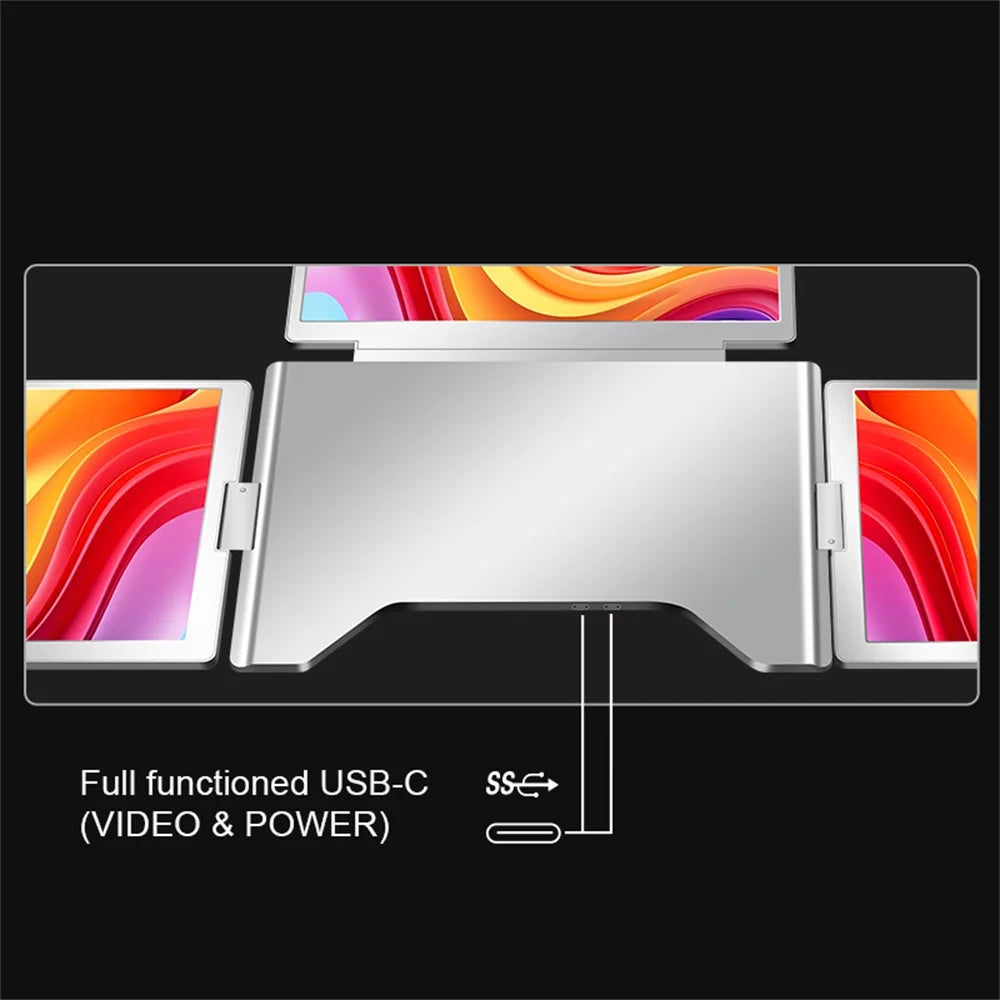 Rospider 16″ Portable Monitor – 1920×1200 IPS, 16:10, USB-C Swivel Display