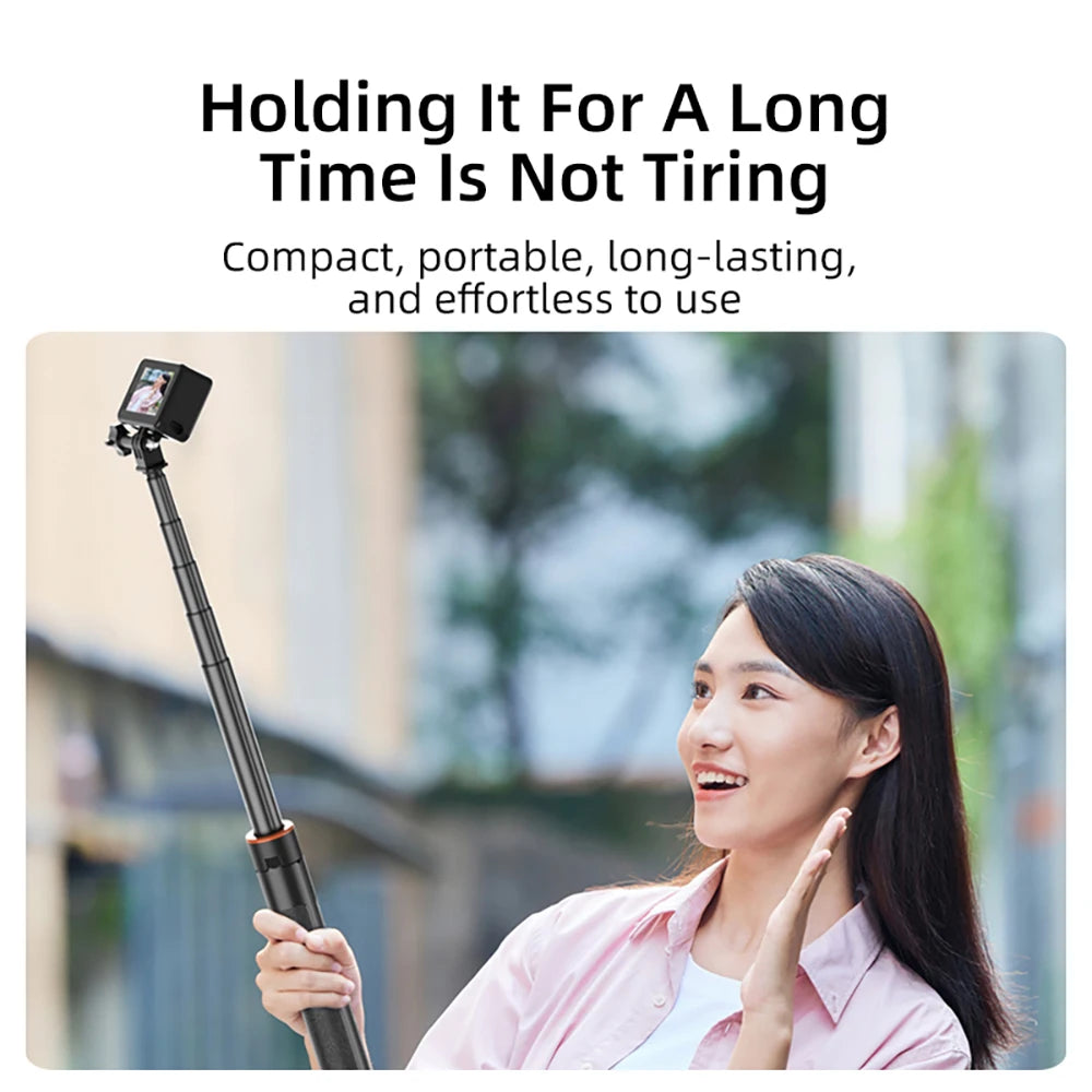 Portable Selfie Stick Tripod with 1/4″ Mount – Vlog & Live Stream