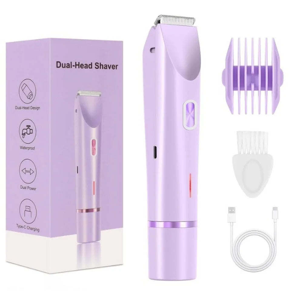 XMSJ Women’s Electric Razor – Wet & Dry Rechargeable Bikini, Legs & Face Shaver