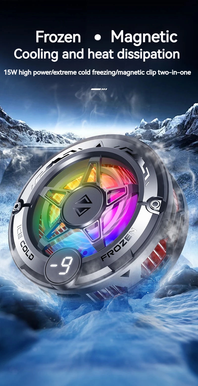 K20 Universal Magnetic Phone Cooler for Gaming | Digital Display