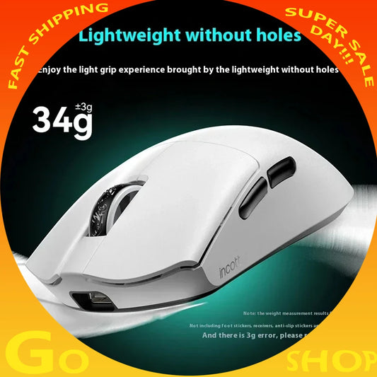 Three-Mode Wireless Gaming Mouse – PAW3950 Sensor, 8K Polling, Low Latency