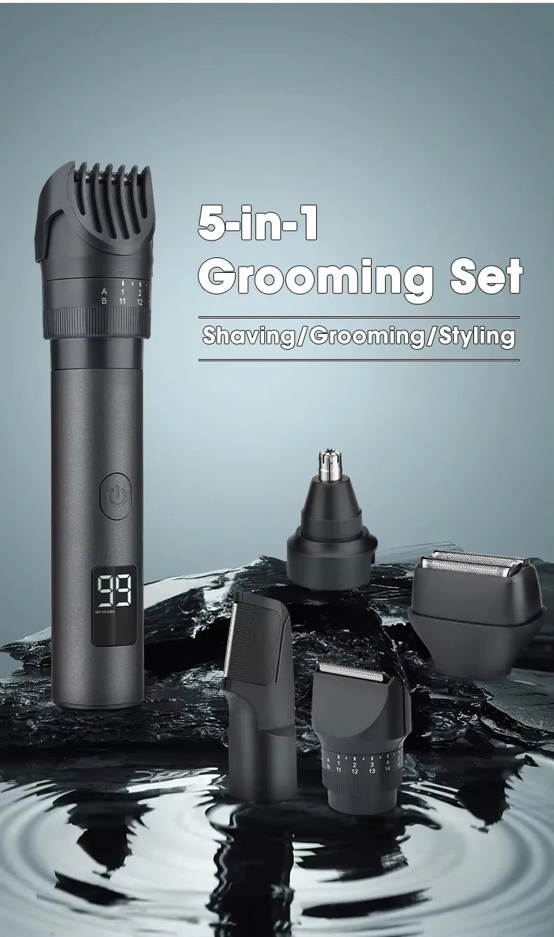 Xiaomi Multi-Purpose Hair Trimmer – Wet & Dry Grooming for Face, Body, Nose & Beard