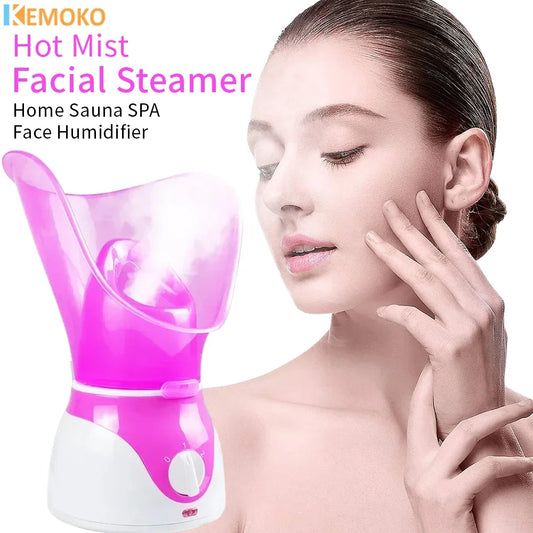 KEMOKO Electric Face Steamer – Moisturising Facial Sauna with Pore Cleansing