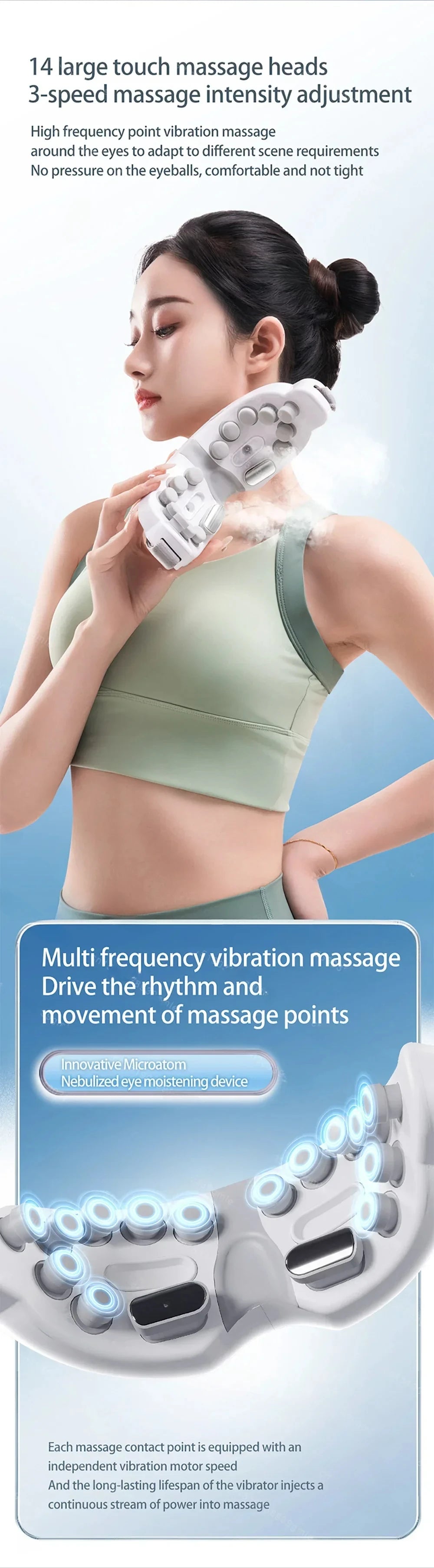 BXA / MERALL Eye Atomization Massager – Acupressure Glasses for Eye Relaxation