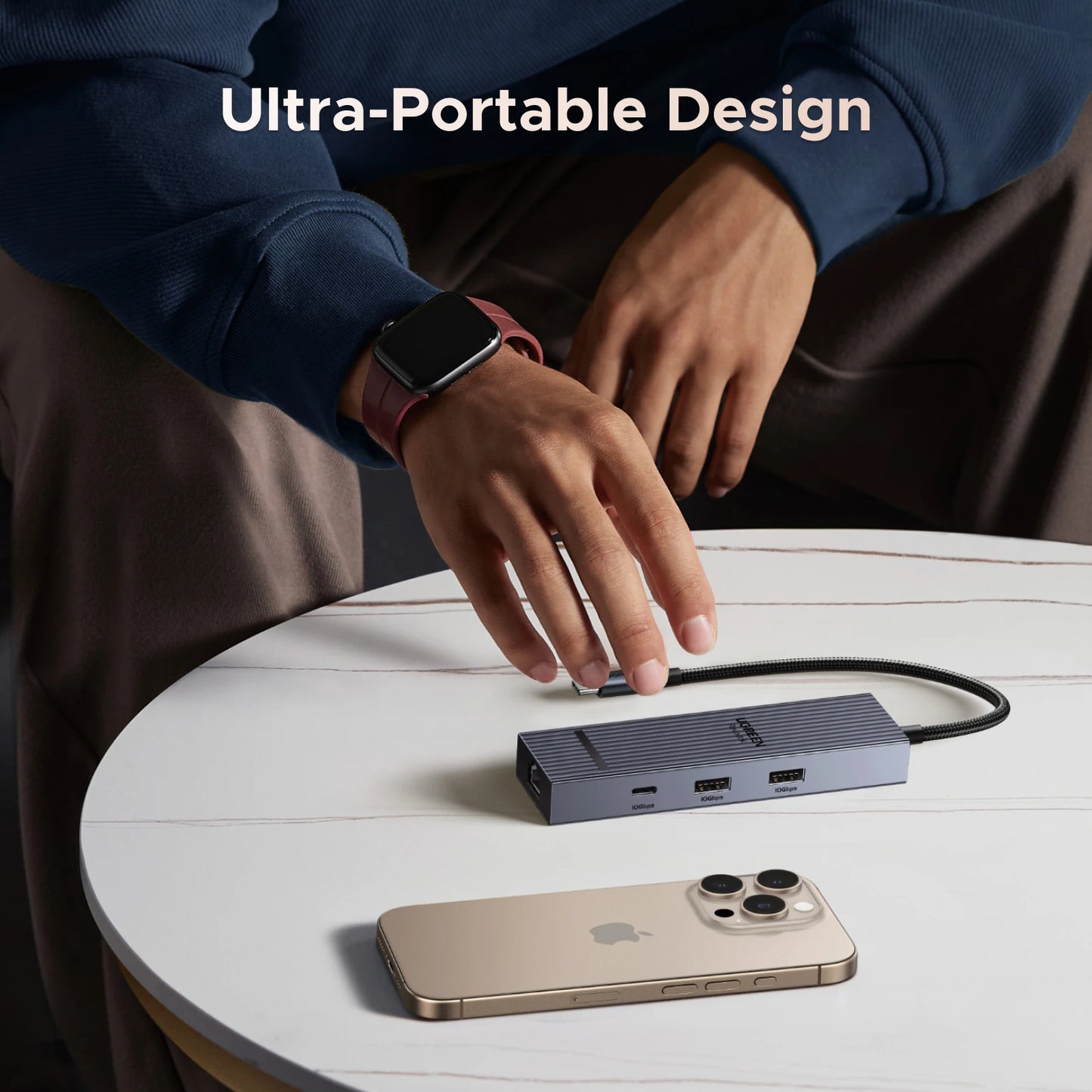 6-in-1 USB-C Hub for Steam Deck & ROG Ally – HDMI, Ethernet, 10Gbps, PD