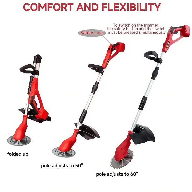 Kysplosion (Milwaukee battery compatible) Brushless Cordless Electric Hedge Trimmer Garden Power Tool