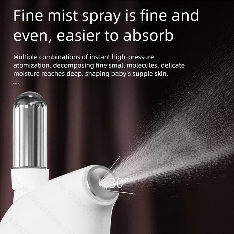 VASMOT High-Pressure Nano Facial Hydrator – Oxygen Infusion Skin Rejuvenation Tool