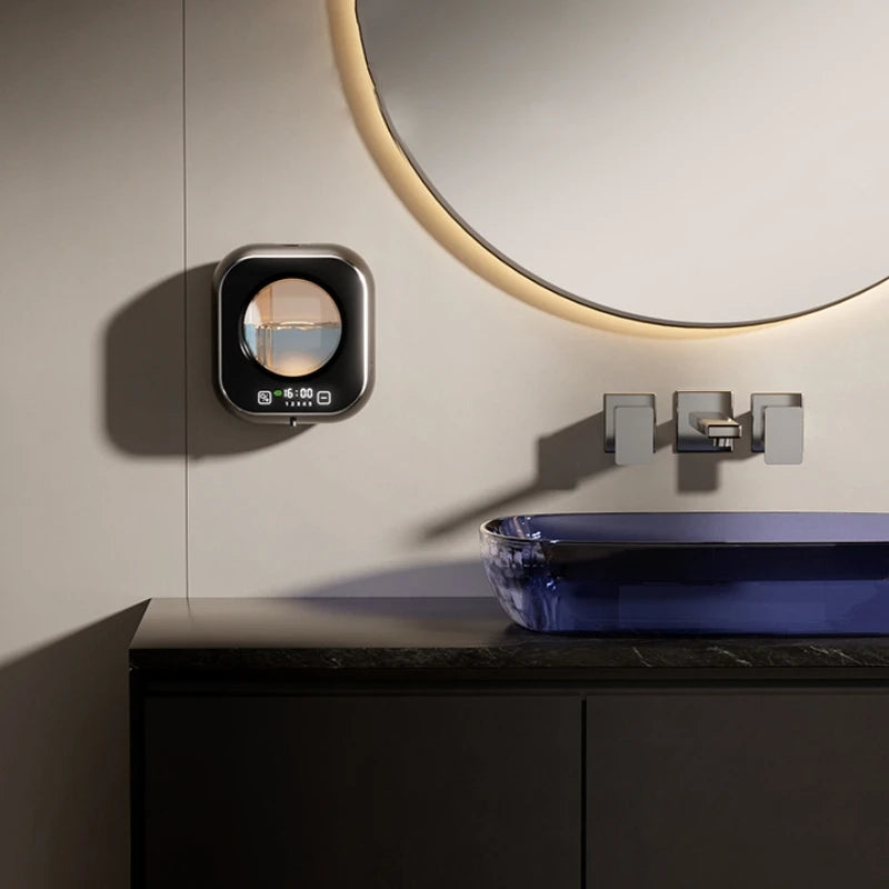Sarmocare Touchless Automatic Foam Soap Dispenser | Wall-Mounted | Digital Display | USB Rechargeable