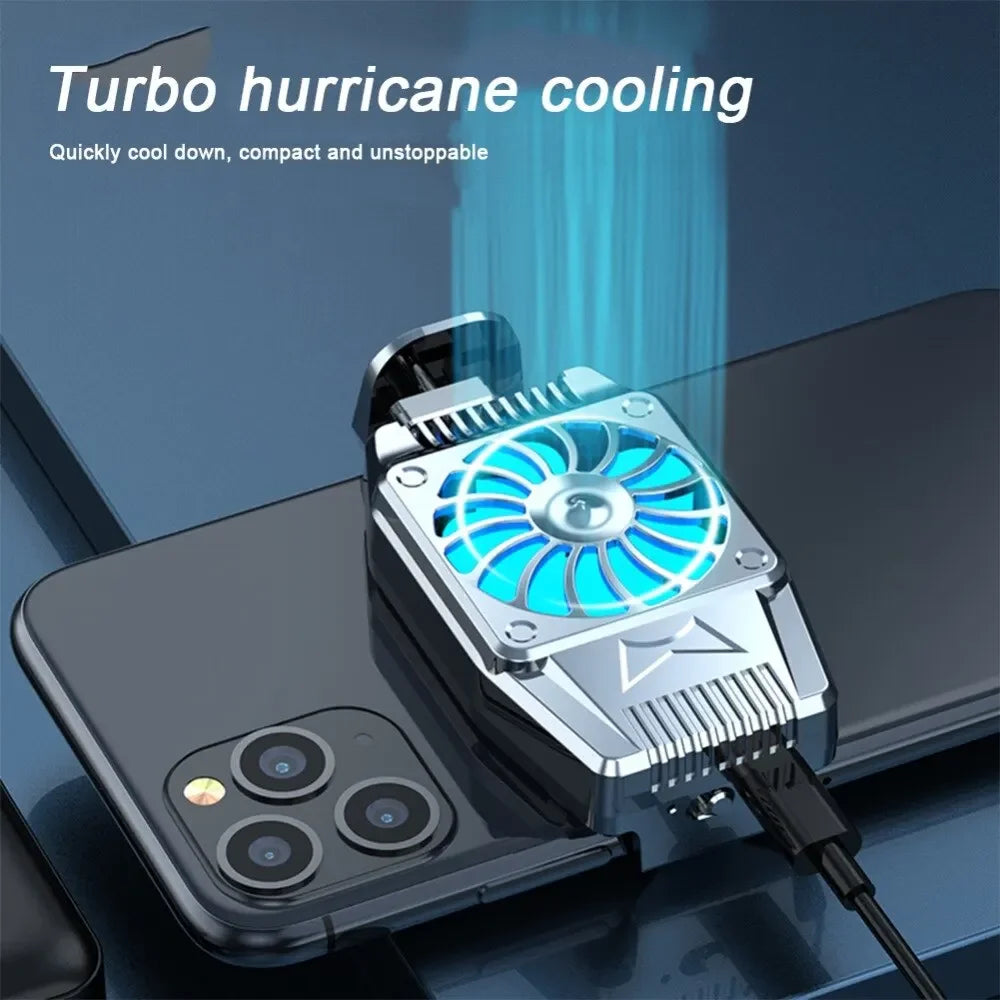 Turbo Hurricane Phone Cooler – USB Gaming Cooling Fan for iPhone & Android