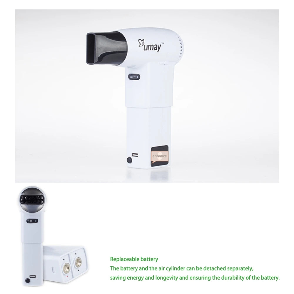 UMAY Portable Cordless Hair Dryer RX-010 – 400W Thermostatic Hot & Cold Wind, Travel-Ready