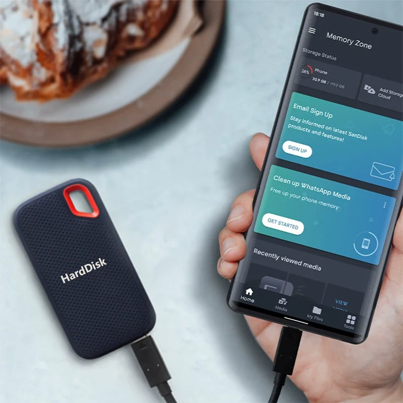 USB 3.2 Portable SSD External Drive – Fast Storage for Laptop, Desktop & Gaming Consoles