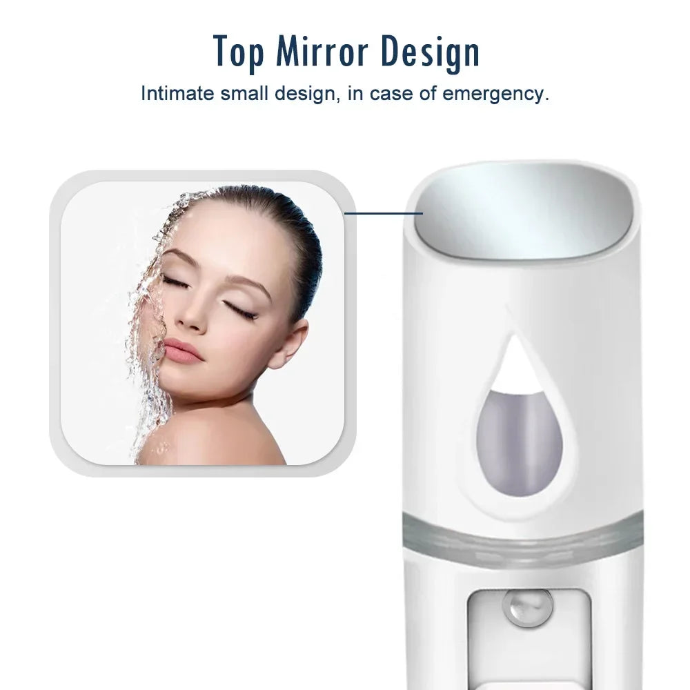 Rechargeable Face Mist Hydrator – Cold Spray Skin Rejuvenation Sprayer