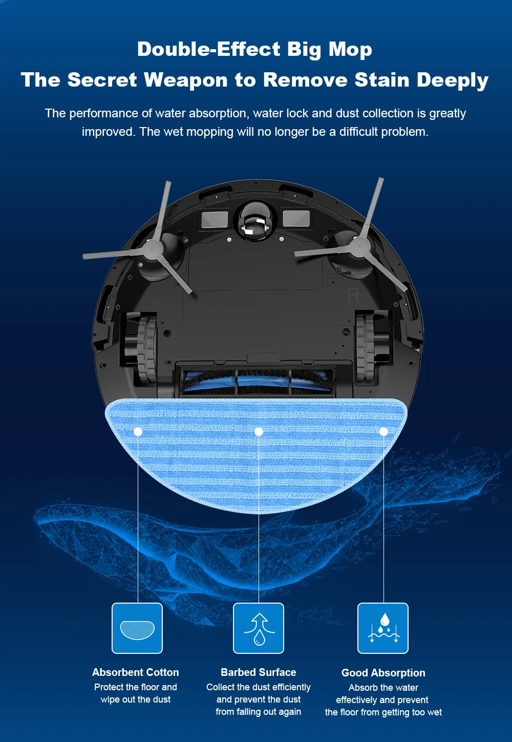 Liectroux X6 Smart Robot Vacuum Cleaner – Laser LiDAR, Y-Shape Mopping, 6500Pa Suction