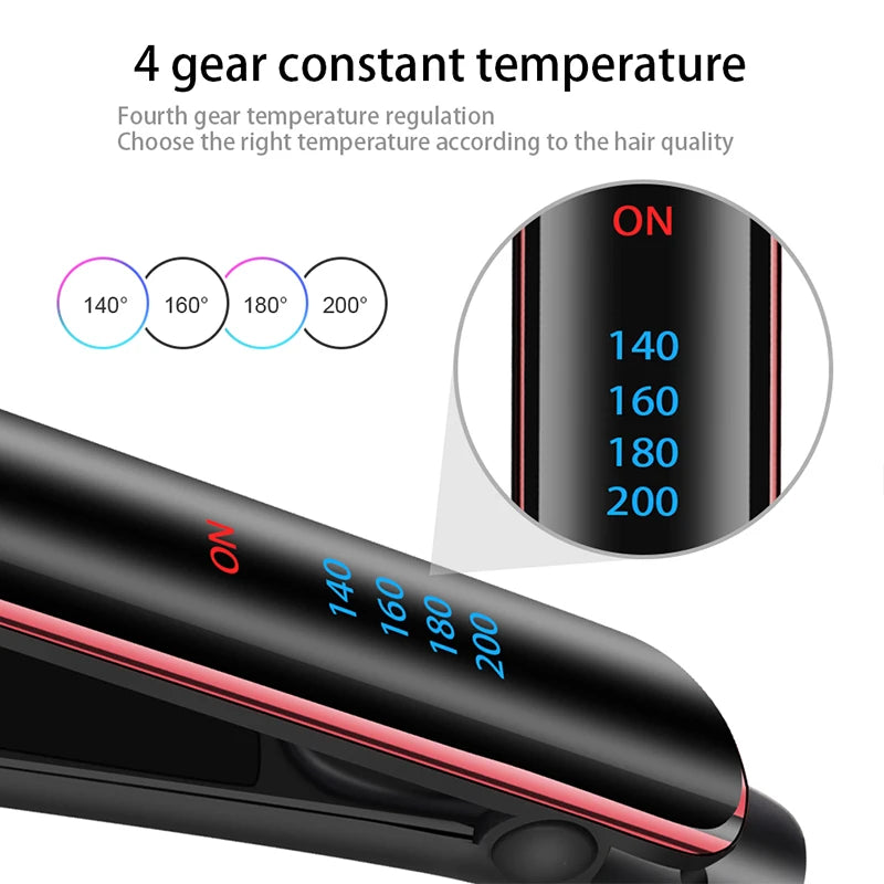SCBWMG ST-016 Hair Straightener – Ionic Ceramic Plates, Fast Heat, Travel Ready