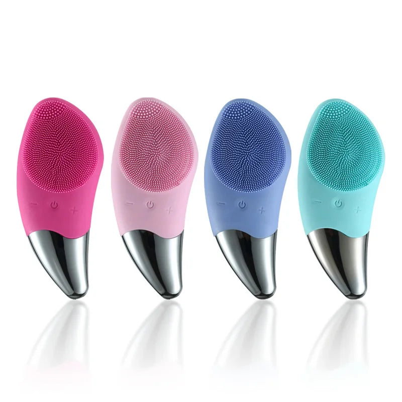 CAMMUO Waterproof Facial Cleansing Device – Ultrasonic Vibration Massage Brush