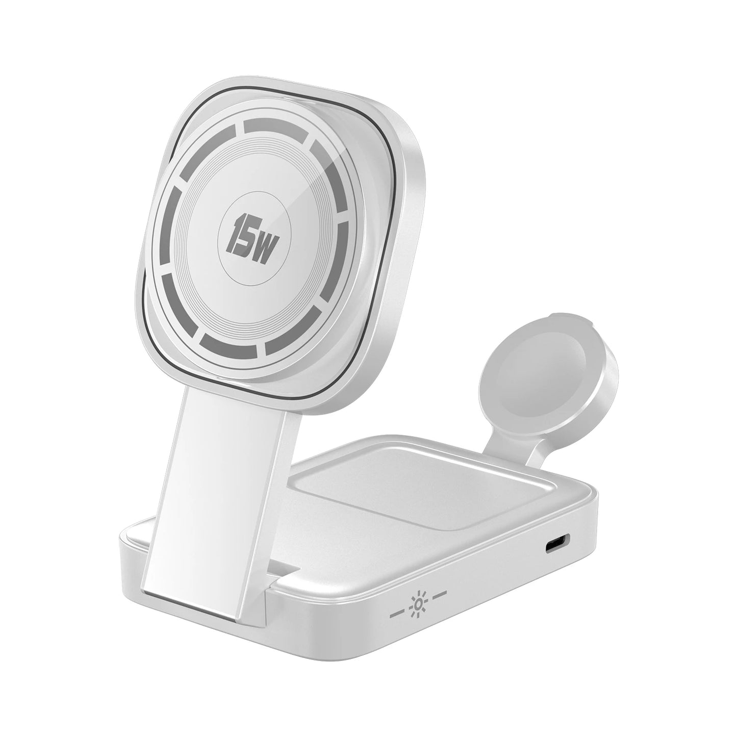 30W Magnetic Wireless Charger Stand – iPhone, Apple Watch & AirPods
